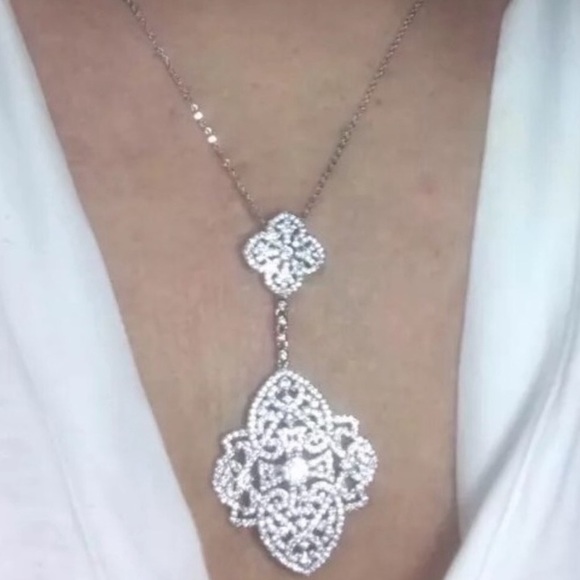 Art Deco Lariat Necklace - Picture 9 of 10